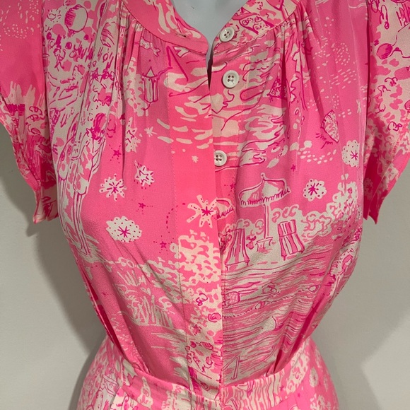 NWT Lilly Pulitzer Palm Beach Silk Midi Dress - Picture 16 of 16